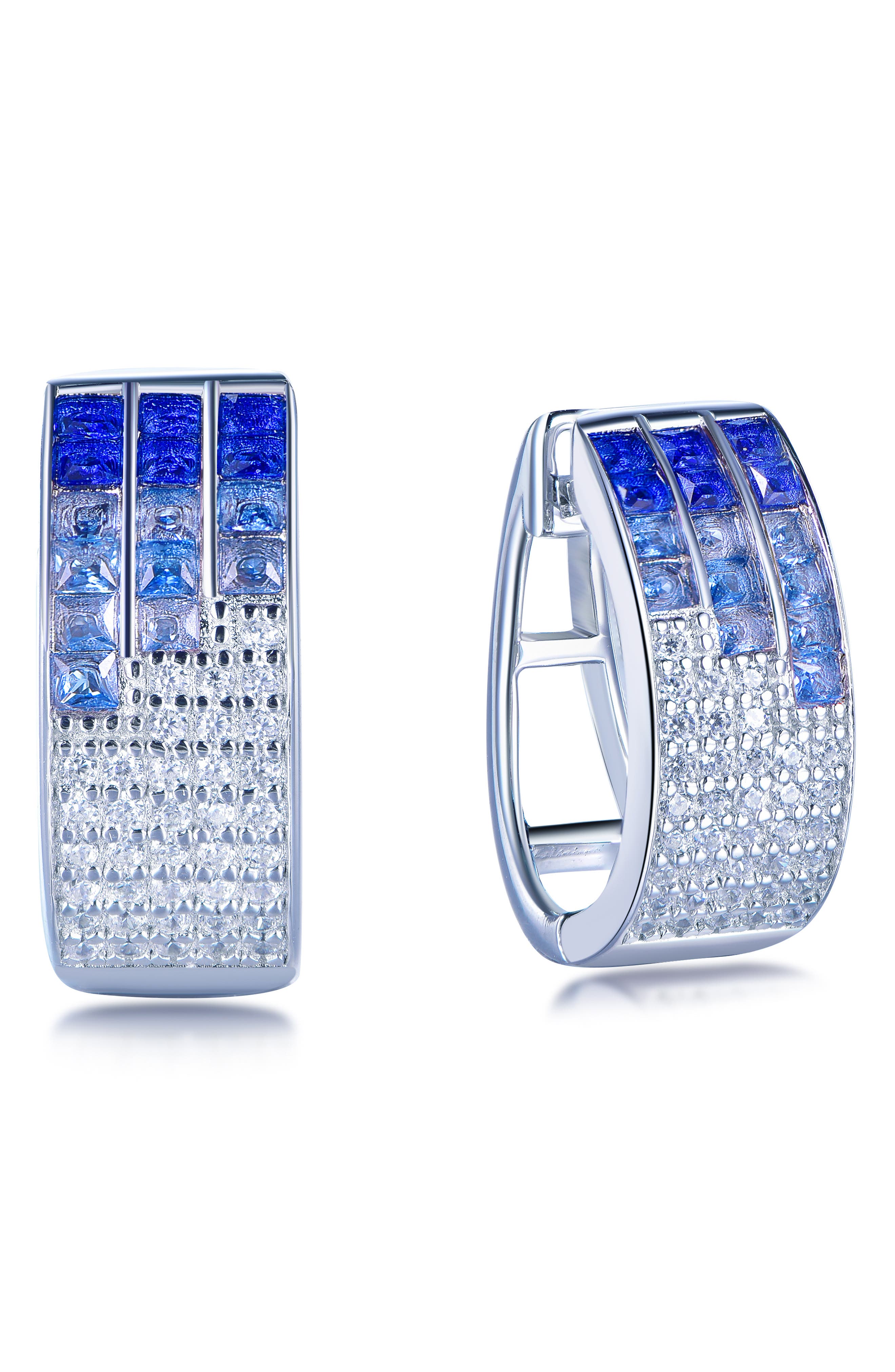 SUZY LEVIAN Cubic Zirconia Huggie Hoop Earrings