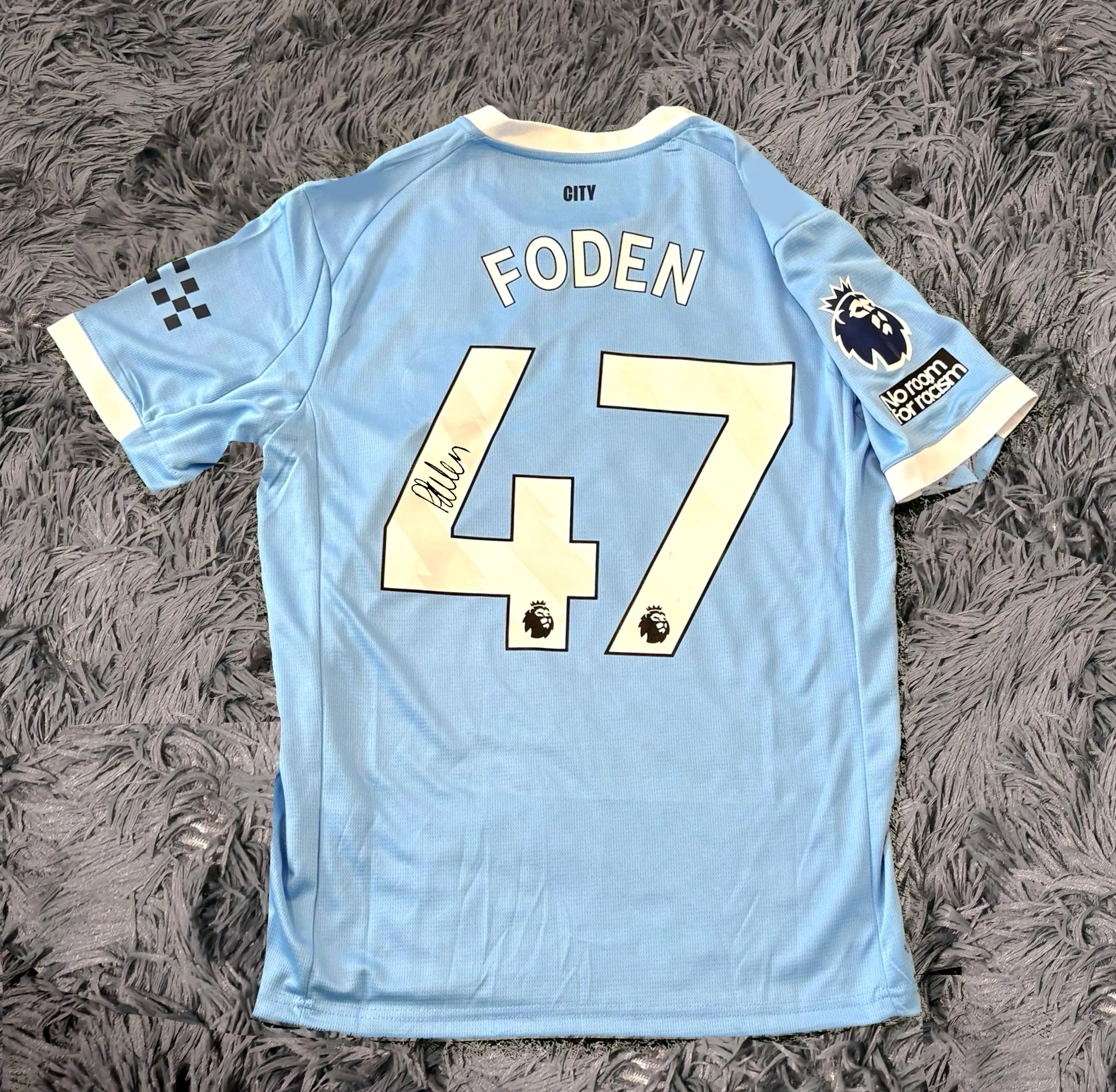 Phil Foden SIGNED Man City 25/26 Home Jersey/Shirt - COA - 2025