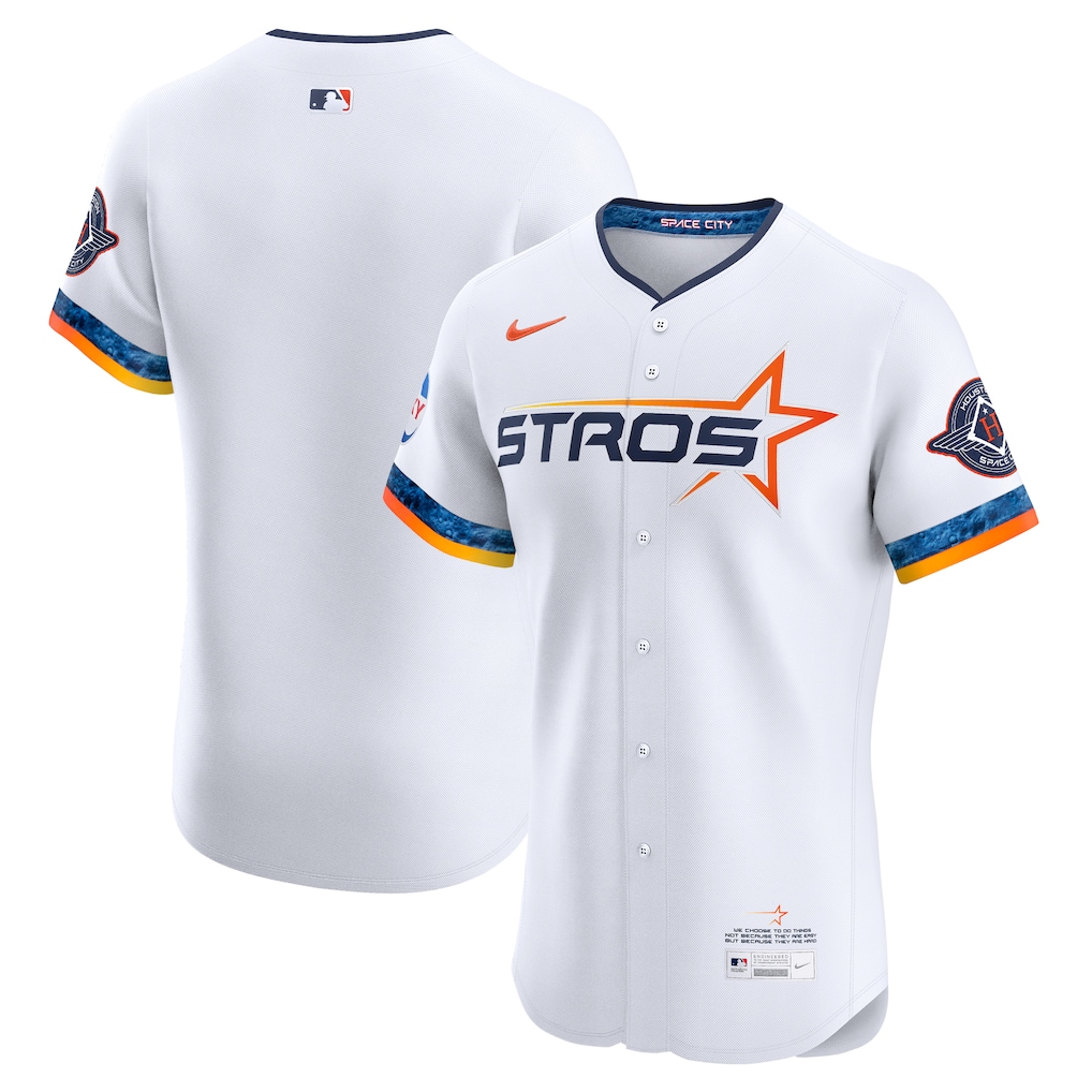 Houston Astros Nike 2025 City Connect Elite Jersey - White