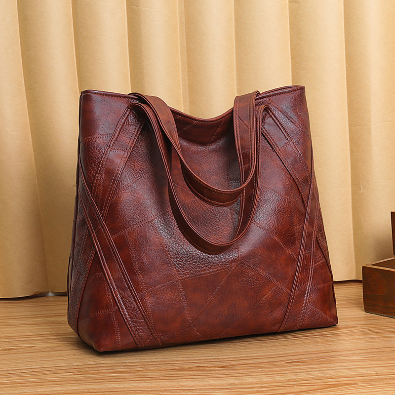 Water Washed Soft Leather Women's Bag