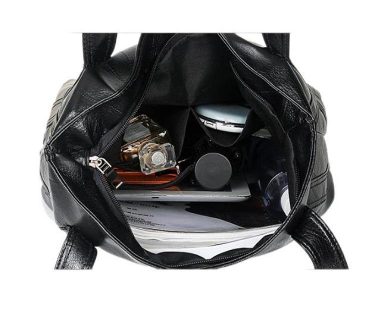 Water Washed Soft Leather Women's Bag