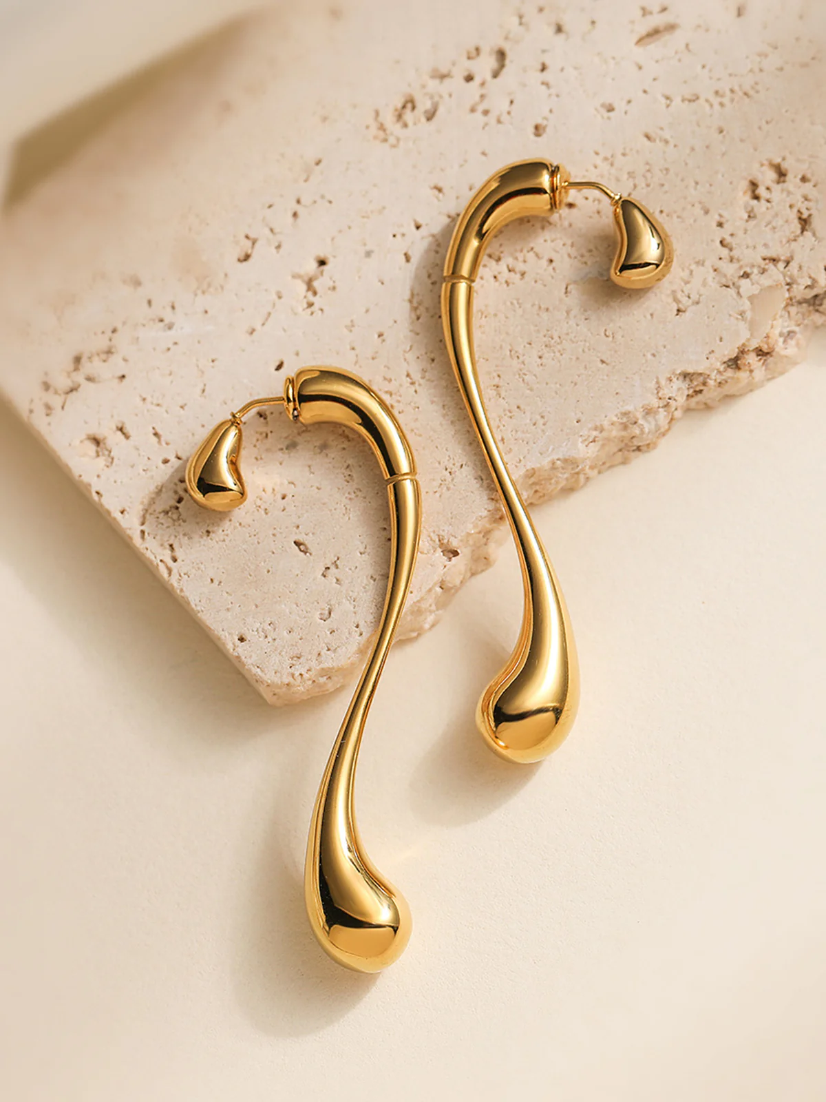 Asymmetrical Water Drop Earrings
