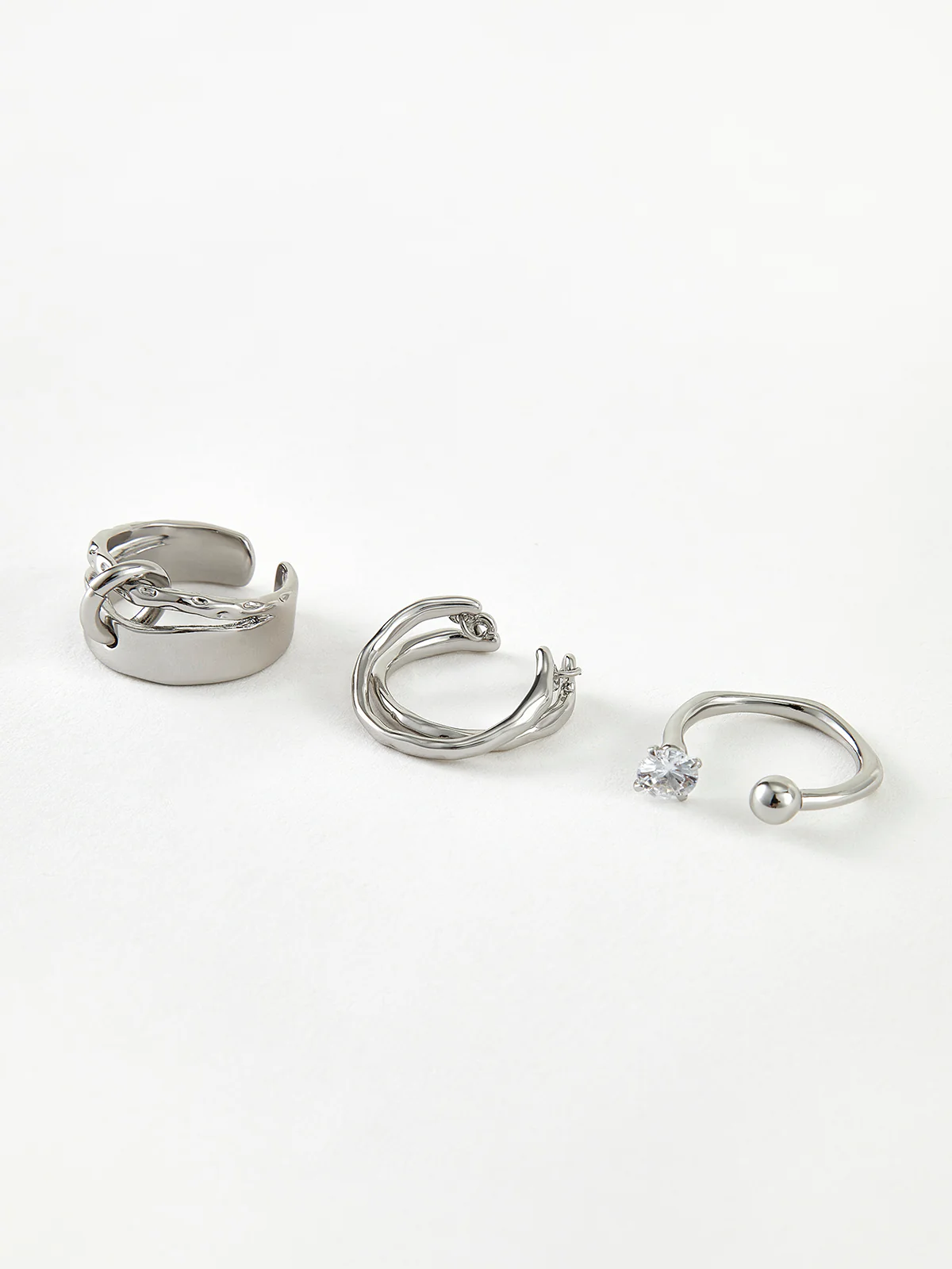 3pcs Open Hoop Ring