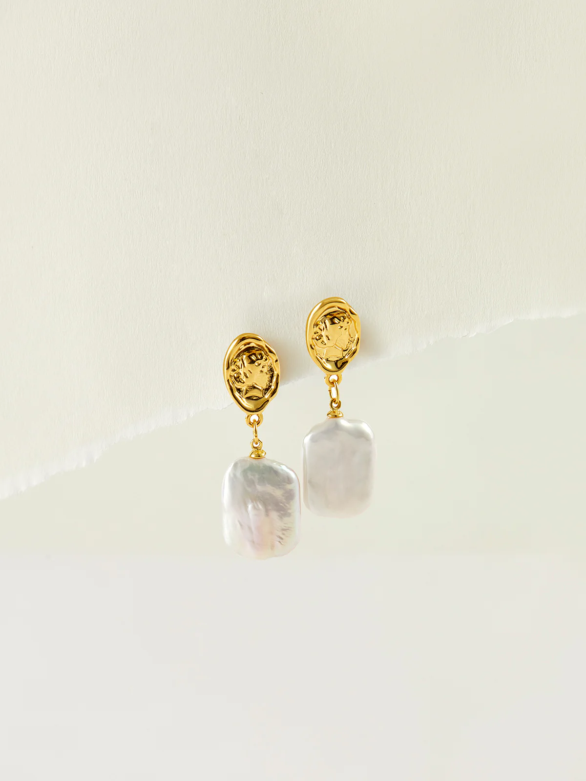 Baroque Pearl Pendant Earrings