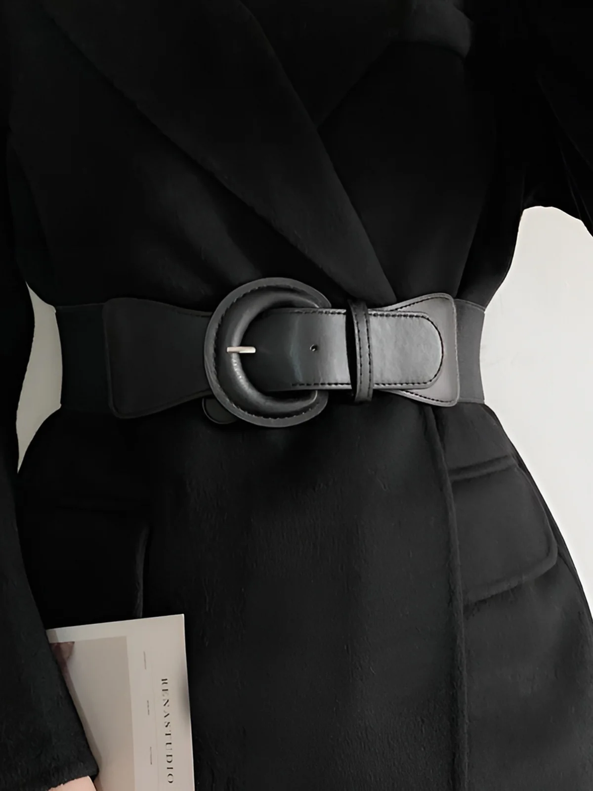 Buckle Elastic Wide Belt