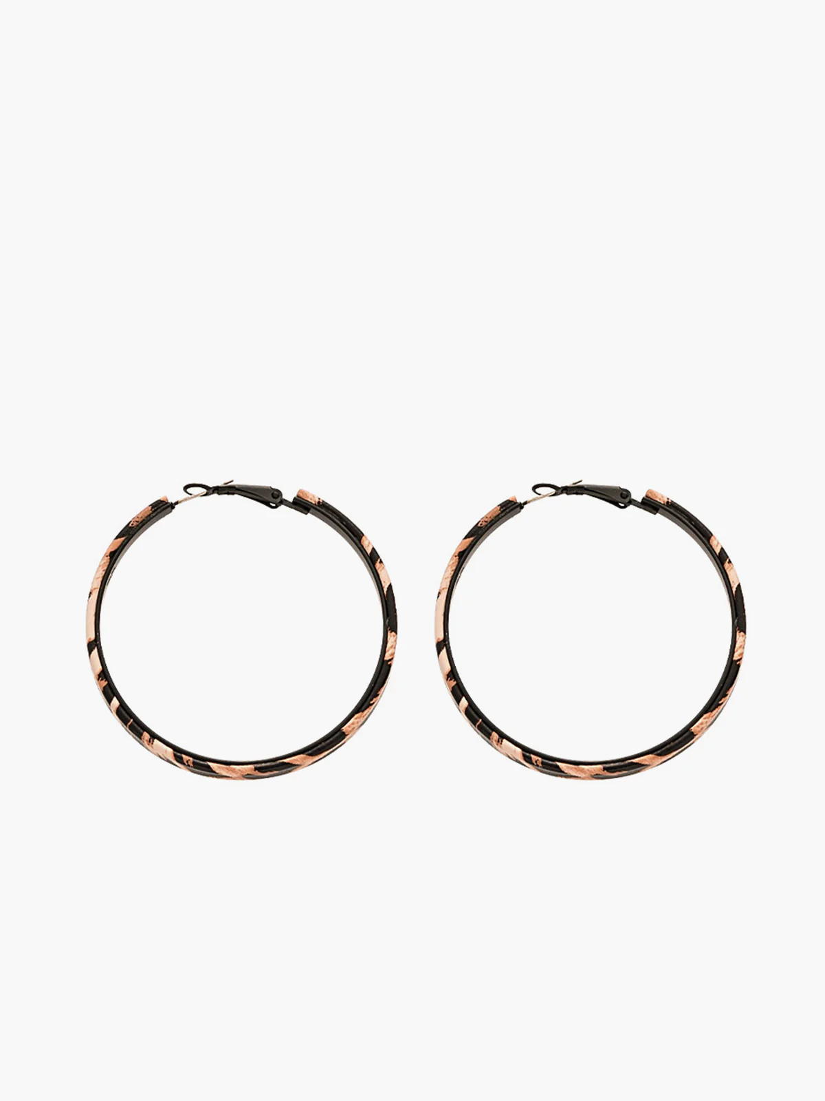 Leopard Printed Hoop Earrings