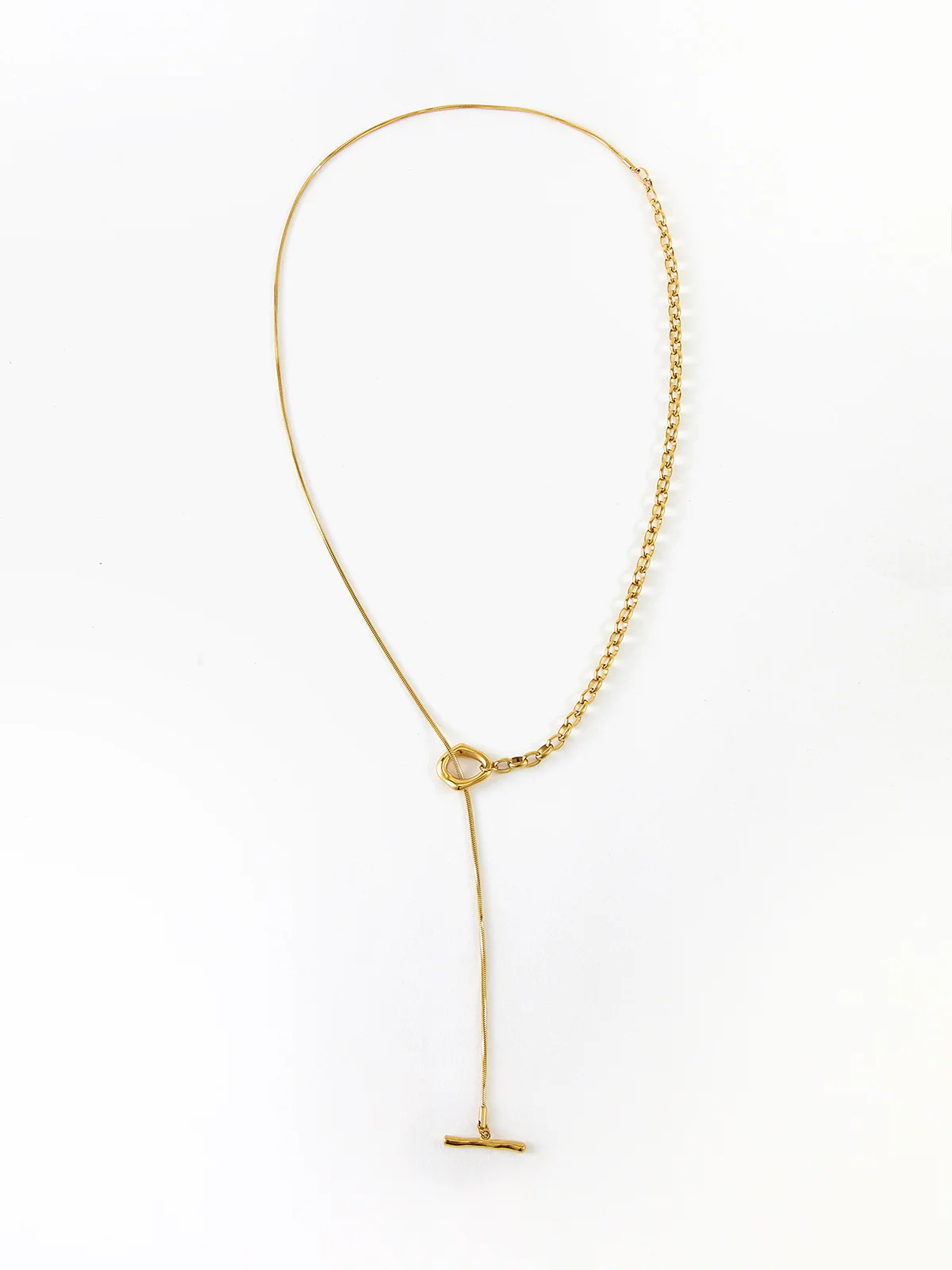 Golden Lariat Y-Necklace