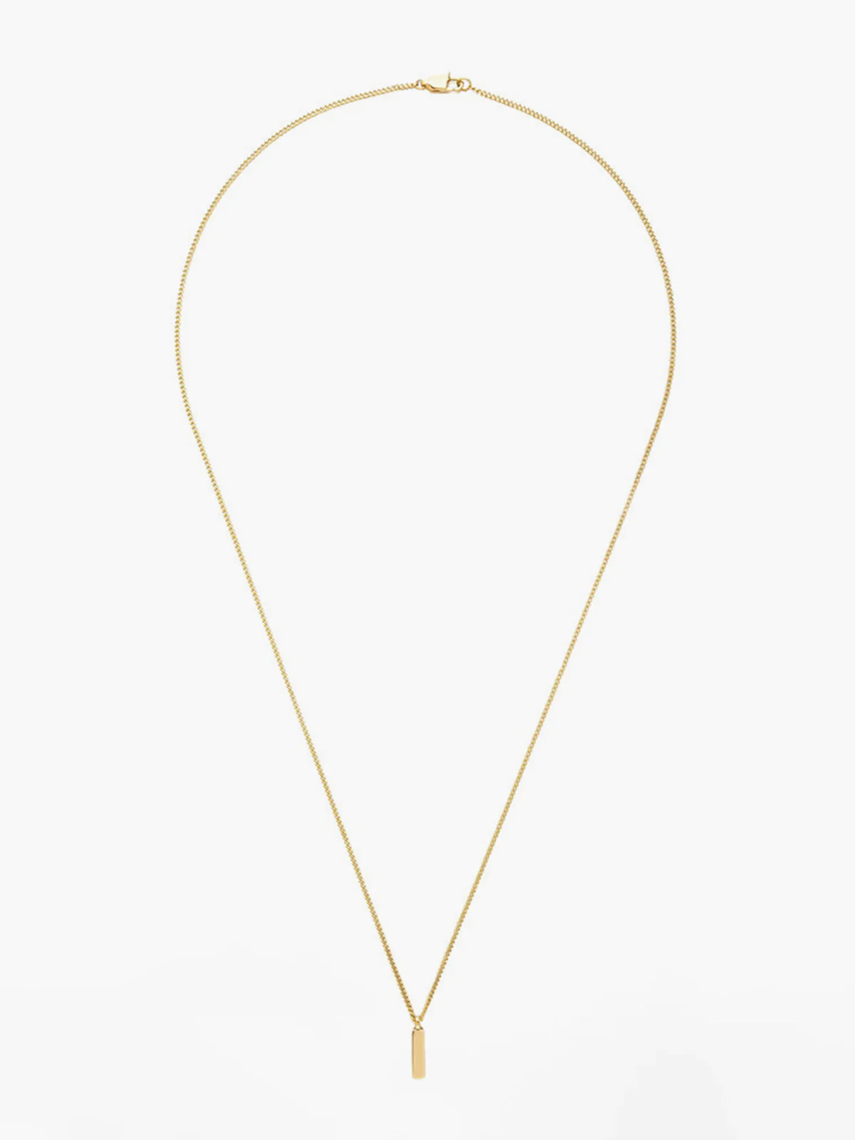 Golden Strip Pendant Necklace