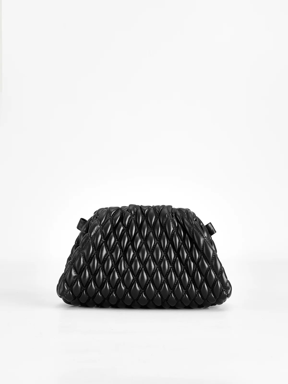 Rhombus Clutch & Shoulder Dumpling Bag