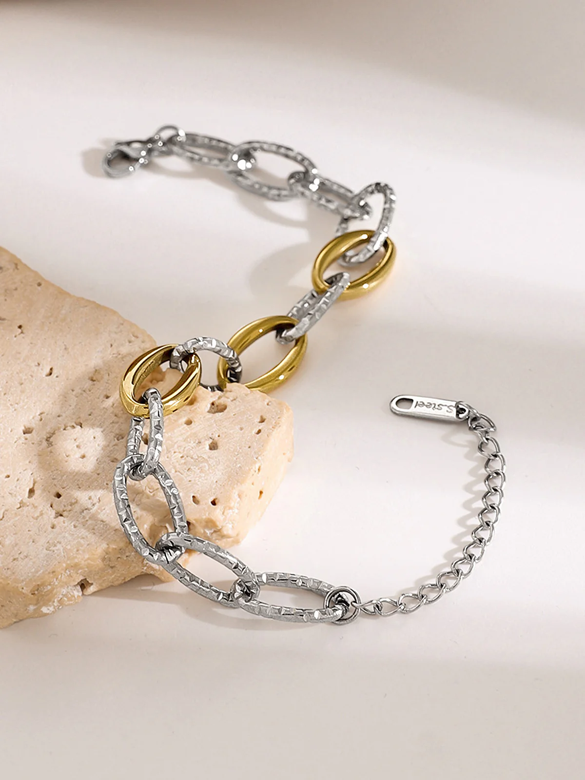 Golden & Silver Link Bracelet