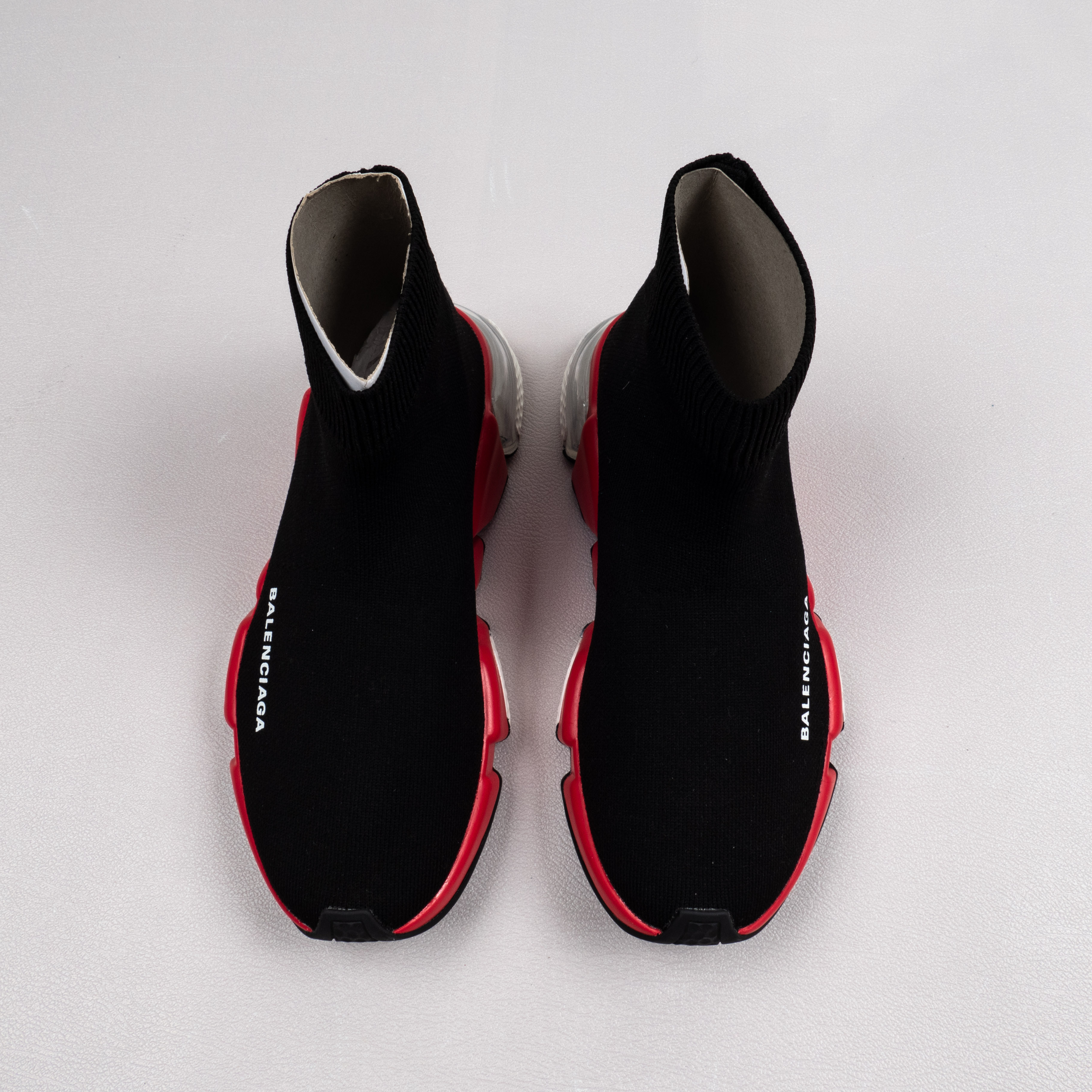 【Free Shipping】男女鞋 巴黎袜子鞋SPEED LOGO印花袜式针织运动鞋