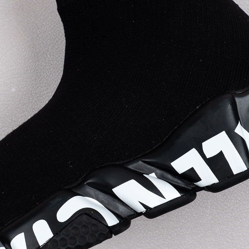 【Free Shipping】男女鞋 巴黎袜子鞋SPEED LOGO印花袜式针织运动鞋