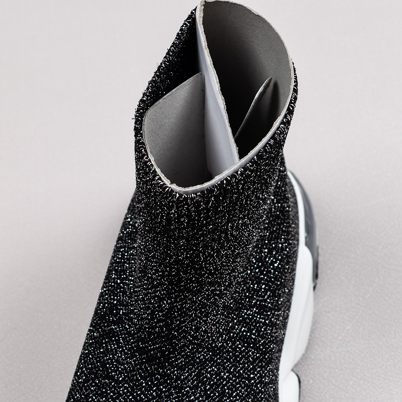 【Free Shipping】男女鞋 巴黎袜子鞋SPEED LOGO印花袜式针织运动鞋