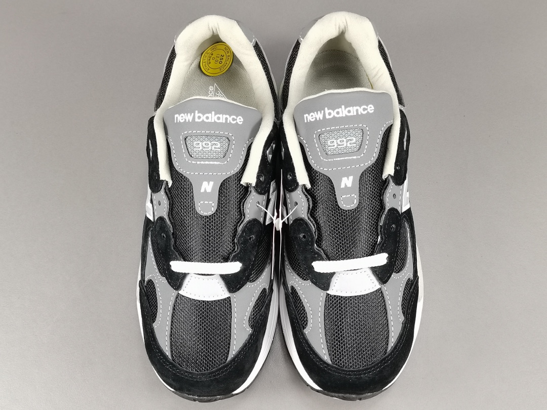 992 Black Grey Suede