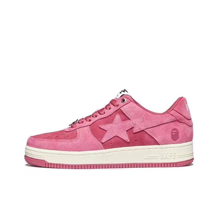 A Bathing Ape Pink Suede