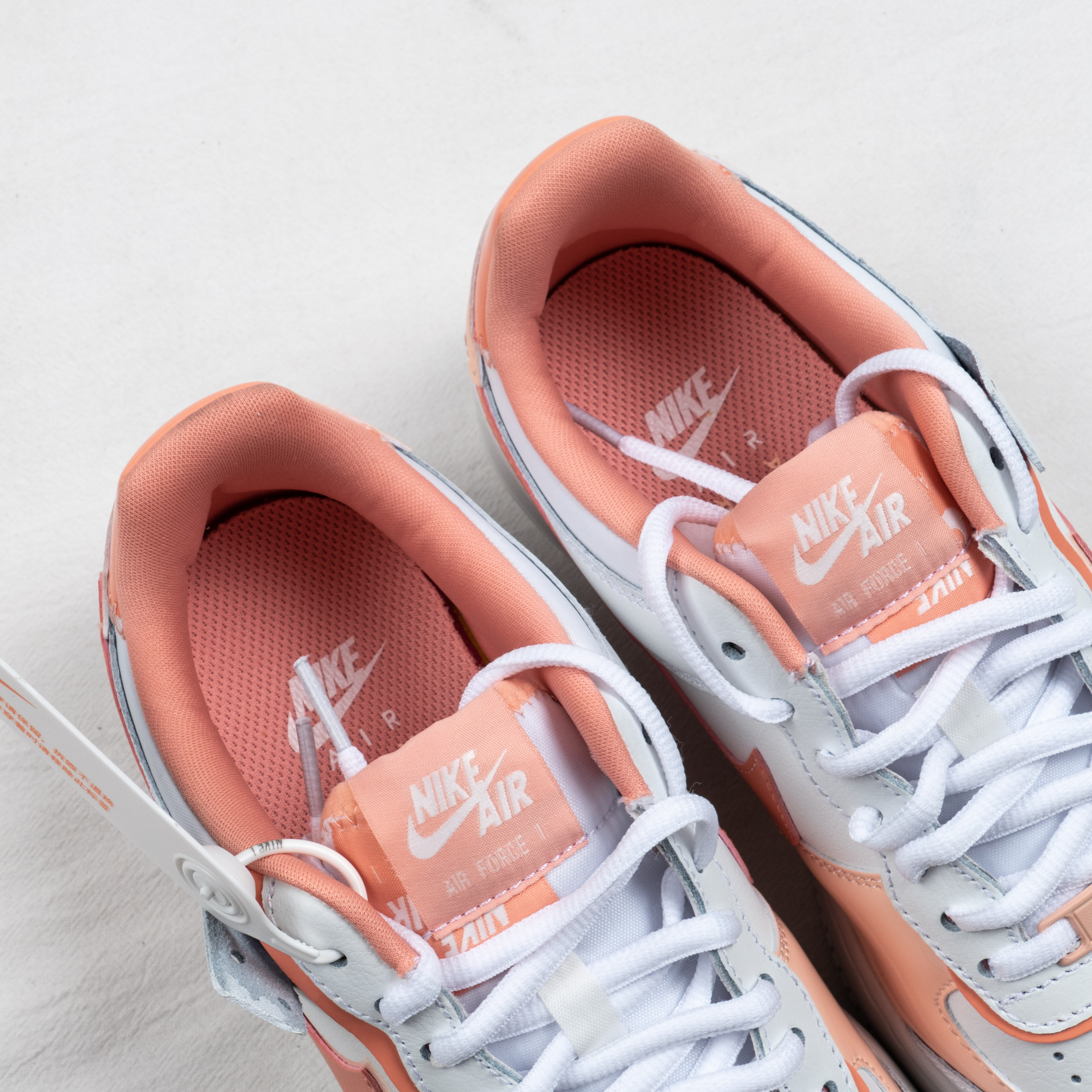 AF 1 Shadow White Coral Pink