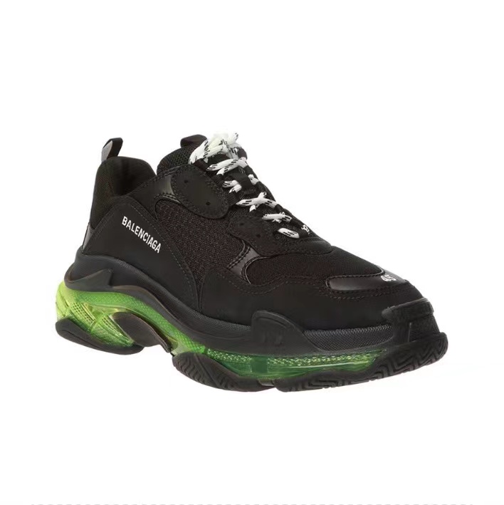 Triple S Black Yellow Fluo