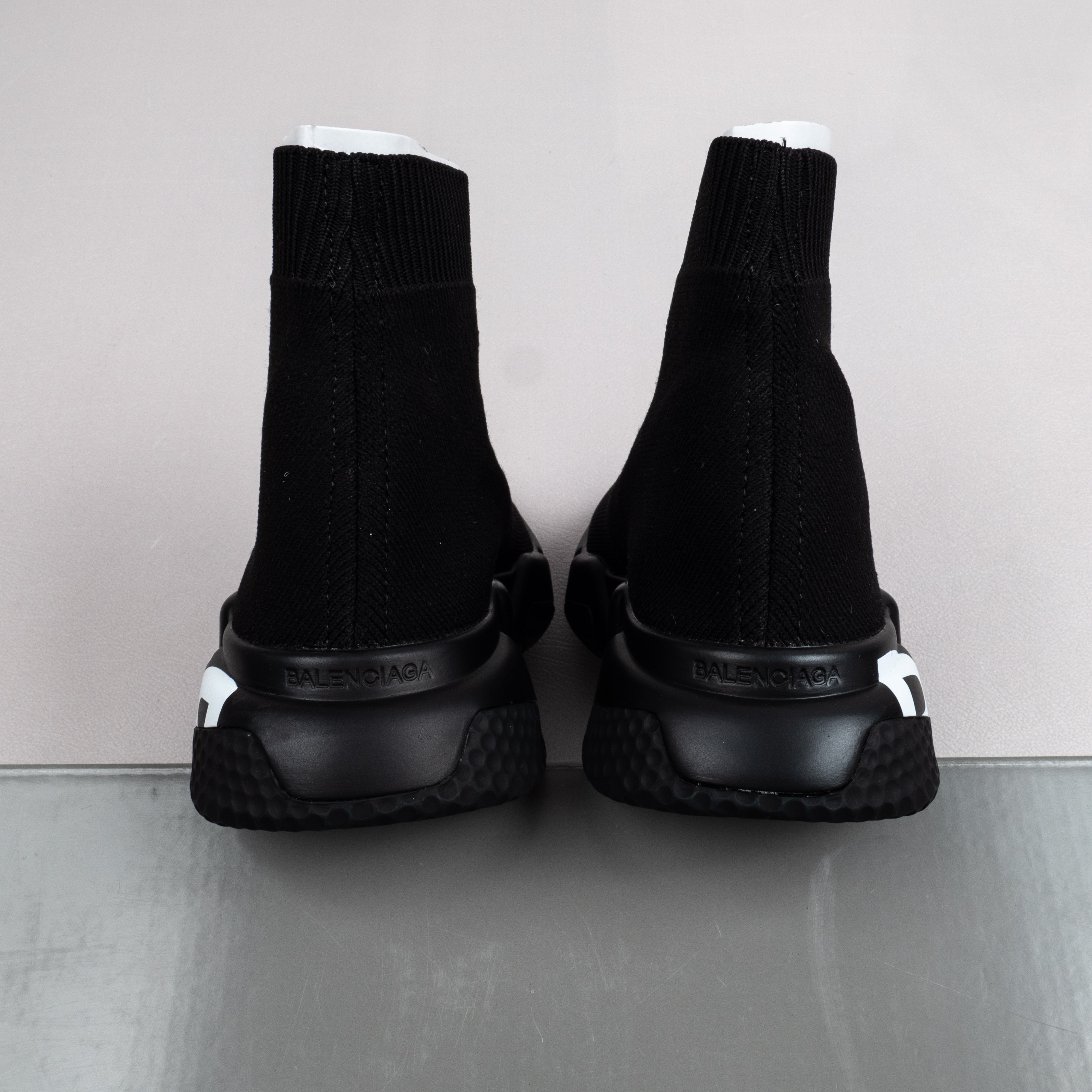 【Free Shipping】男女鞋 巴黎袜子鞋SPEED LOGO印花袜式针织运动鞋