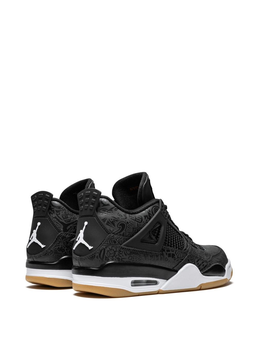 4's Retro Laser Black Gum