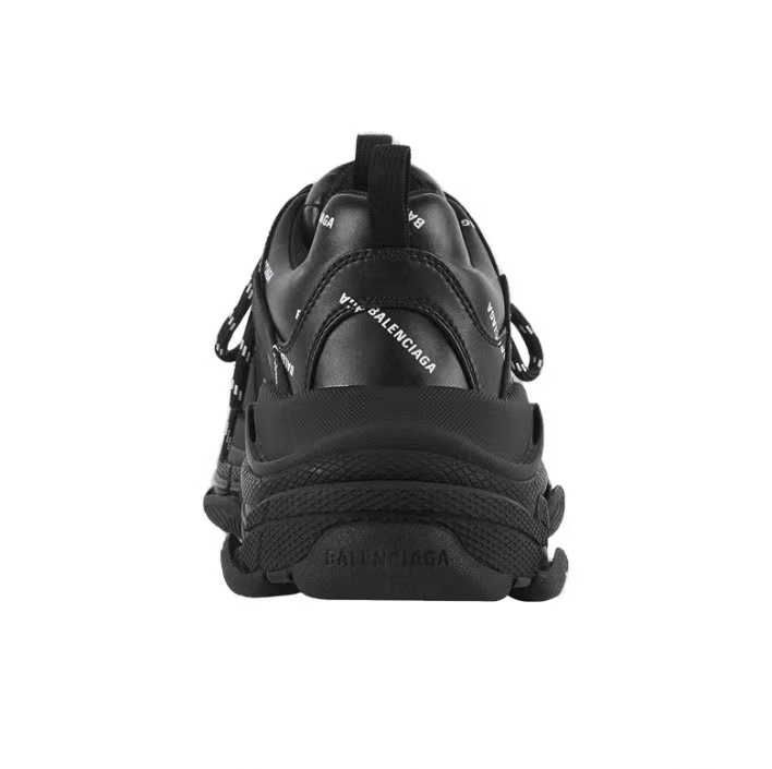 Triple S Allover Logo Black