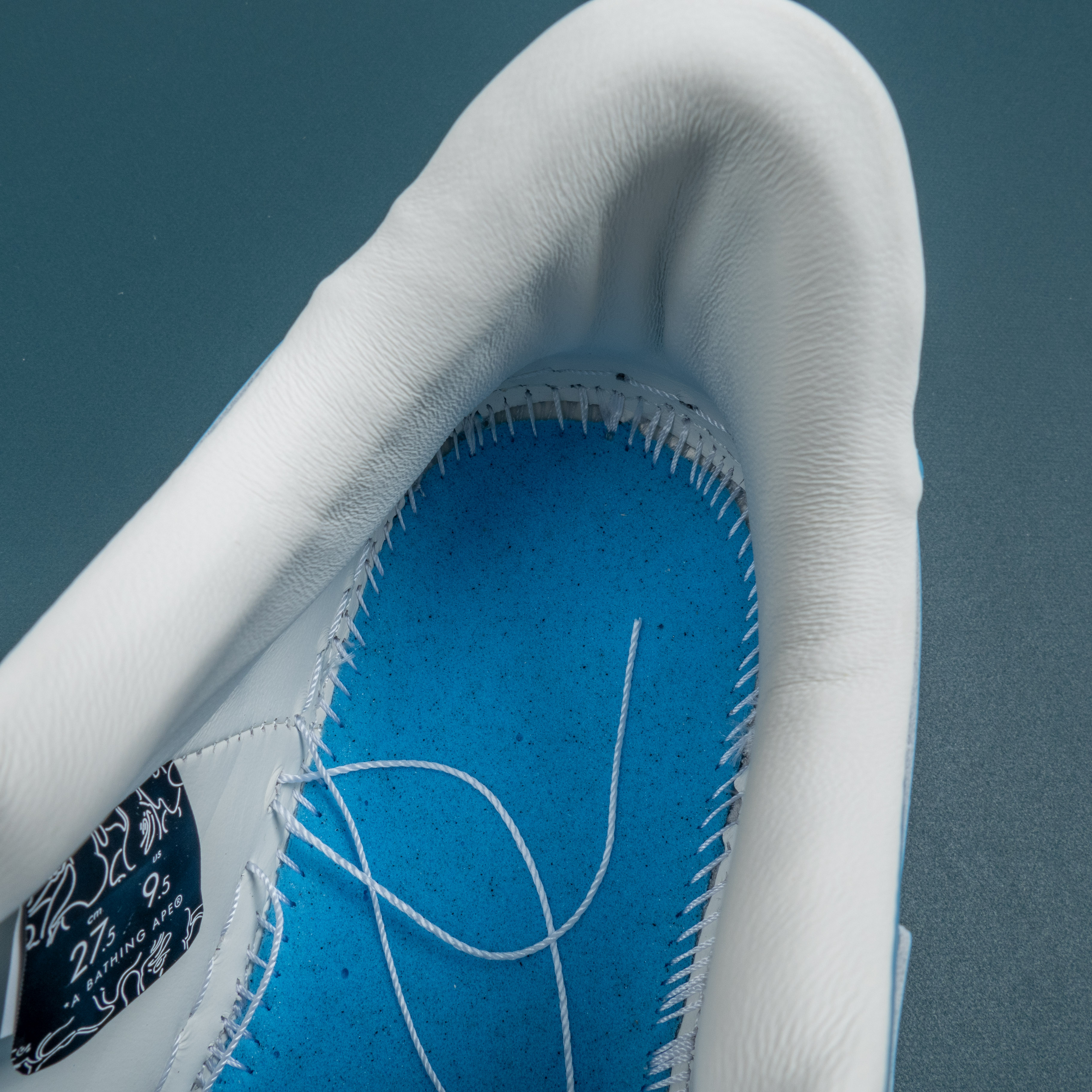 Patent Leather Blue White