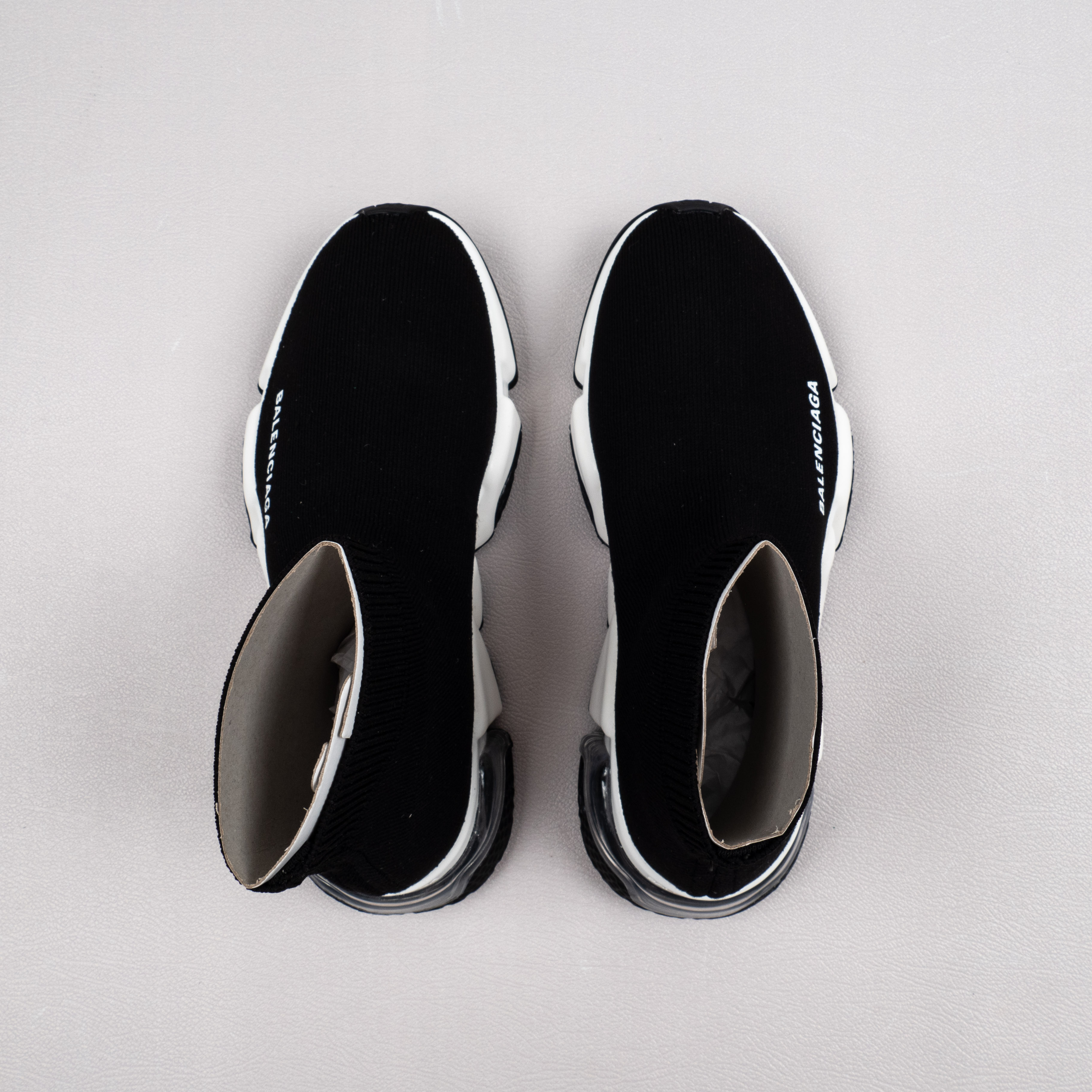 【Free Shipping】男女鞋 巴黎袜子鞋SPEED LOGO印花袜式针织运动鞋