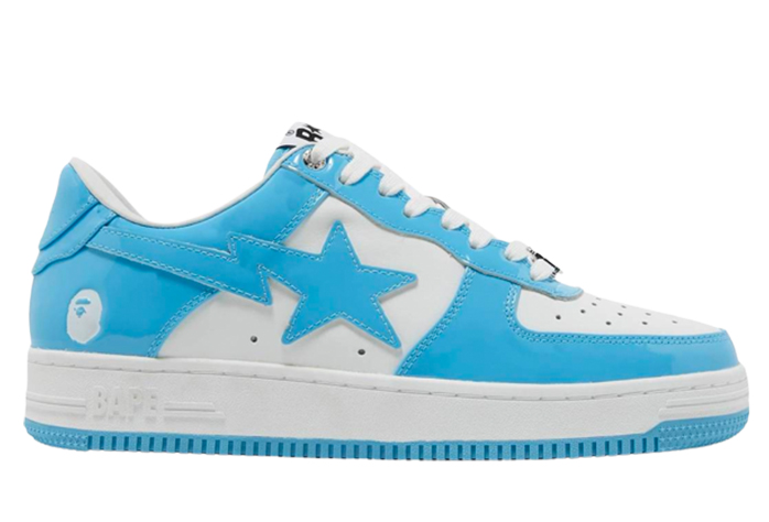 Patent Leather Blue White