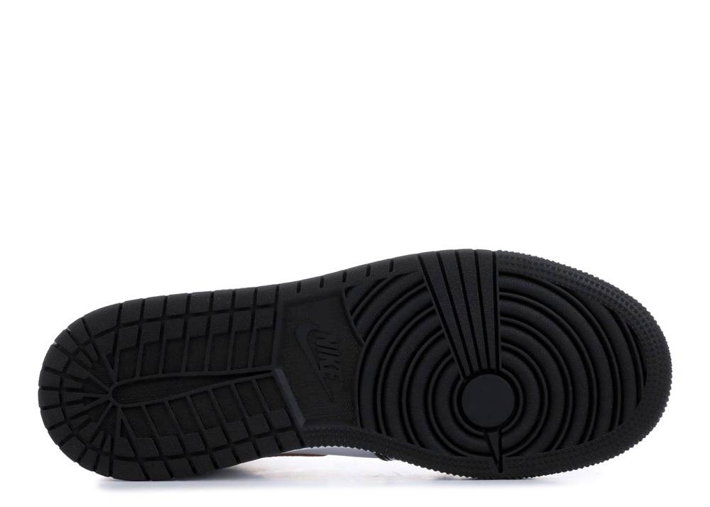 1's Mid Patent Black White Gold