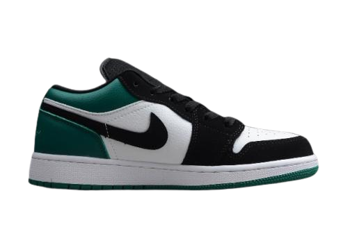 1's Low White Black Mystic Green
