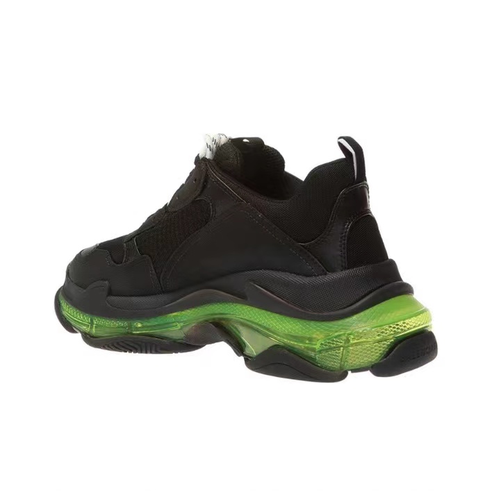 Triple S Black Yellow Fluo