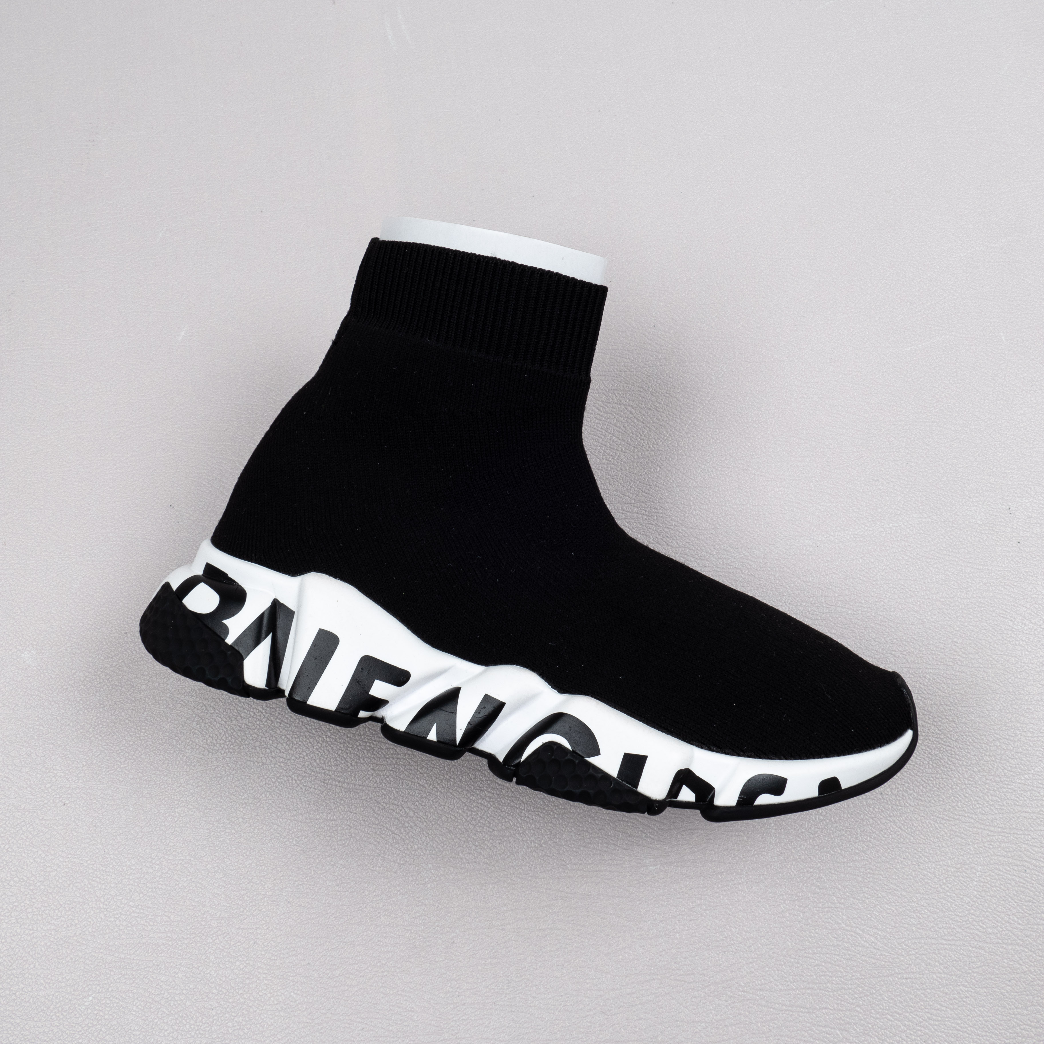 【Free Shipping】男女鞋 巴黎袜子鞋SPEED LOGO印花袜式针织运动鞋