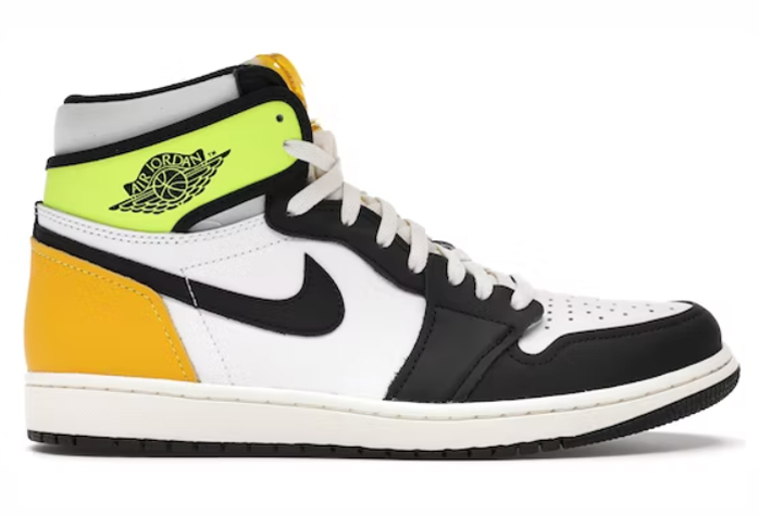 1's Retro High White Black Volt University Gold
