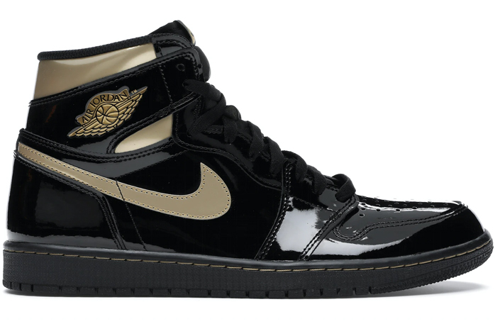 1's Retro High Black Metallic Gold
