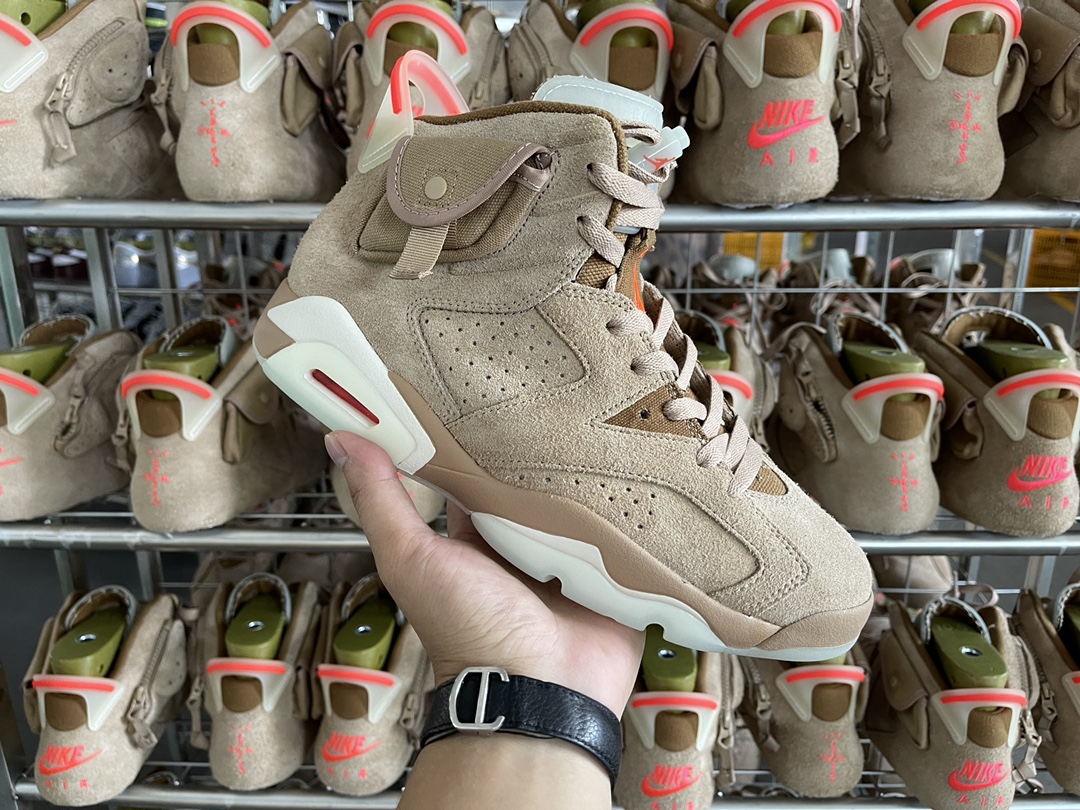 6's Retro TS British Khaki