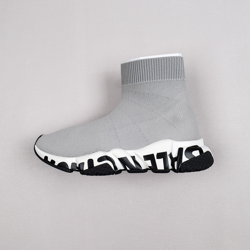 【Free Shipping】男女鞋 巴黎袜子鞋SPEED LOGO印花袜式针织运动鞋