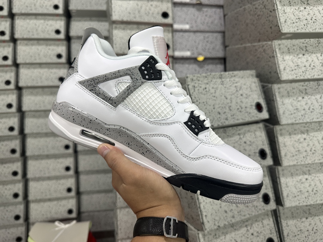 4's Retro White Cement