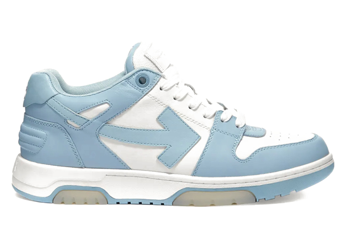 Out Of Office OOO Low Calf Leather White Light Blue
