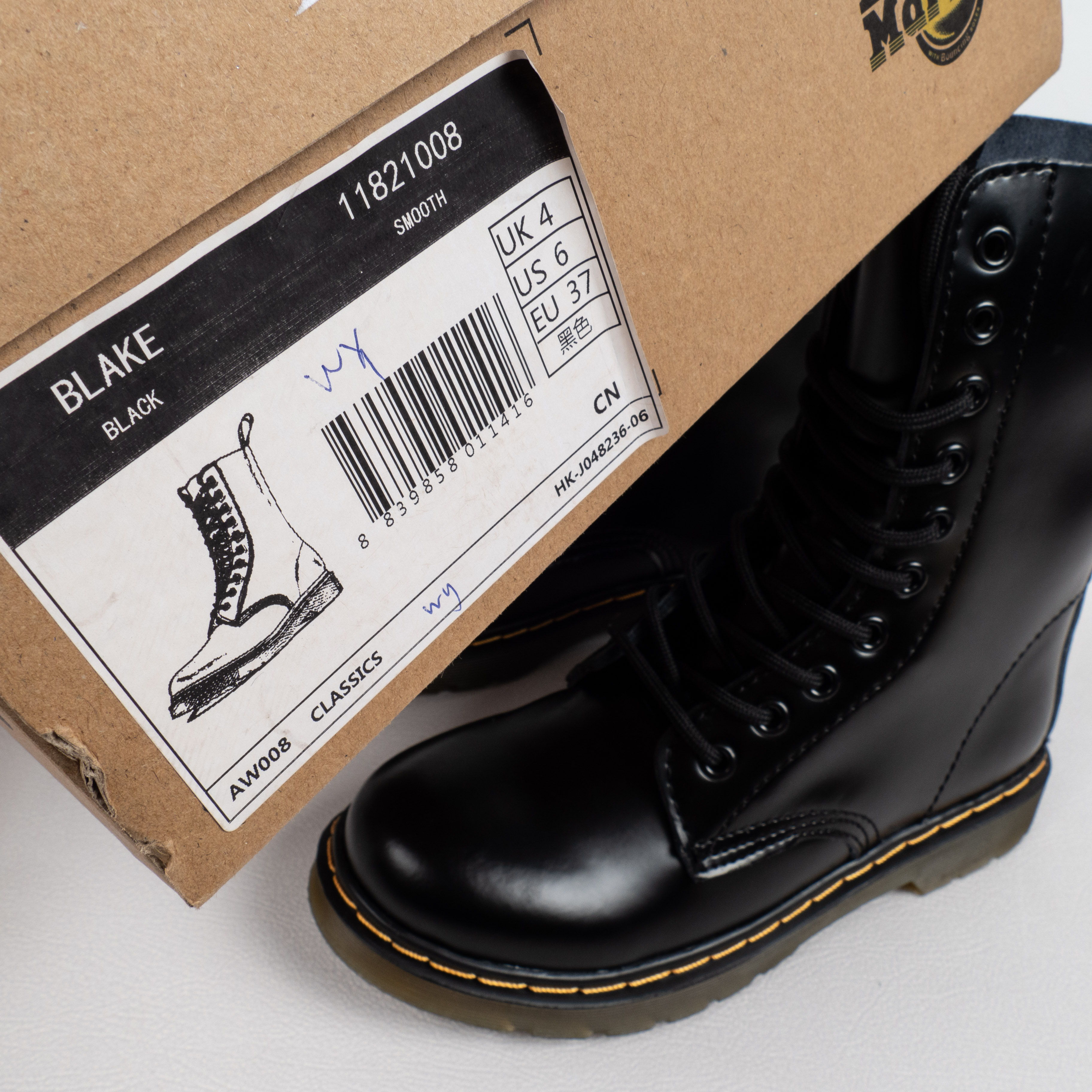 [Free Shipping]女鞋 Dr.Martens 马汀博士Jadon系列 1460 10孔马丁靴 R11822206