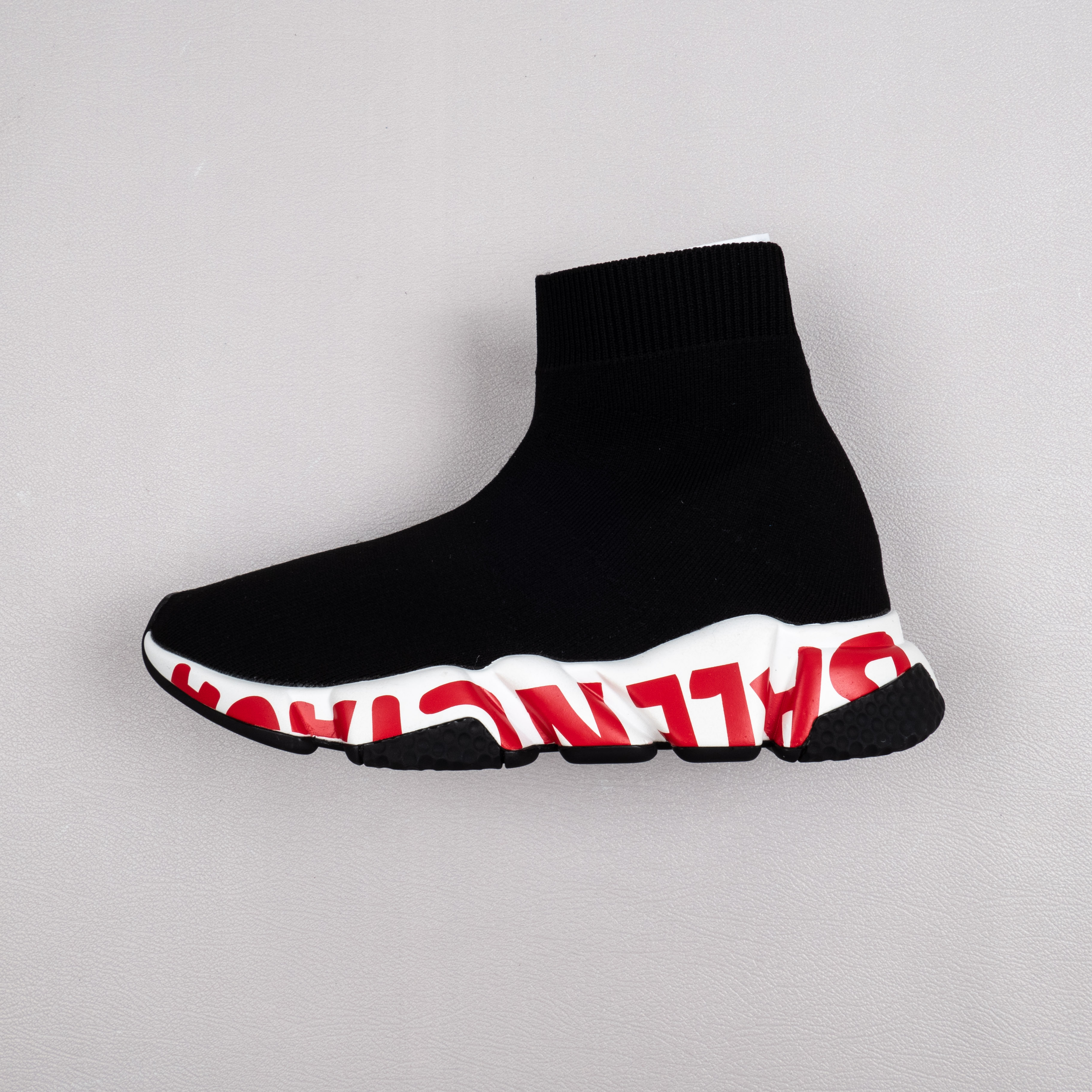 【Free Shipping】男女鞋 巴黎袜子鞋SPEED LOGO印花袜式针织运动鞋