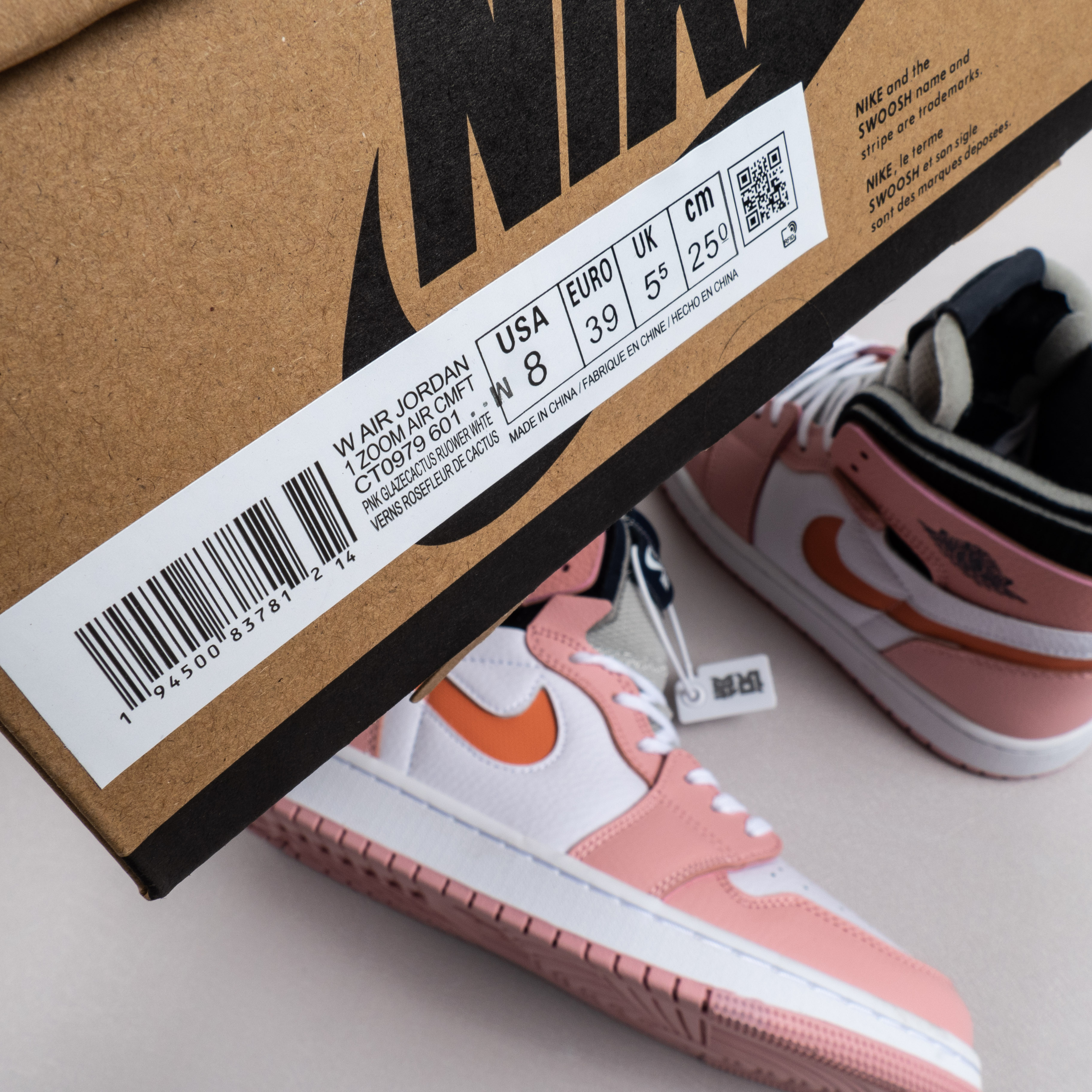 1s High Zoom Air CMFT Pink Glaze Cactus Flower (W)