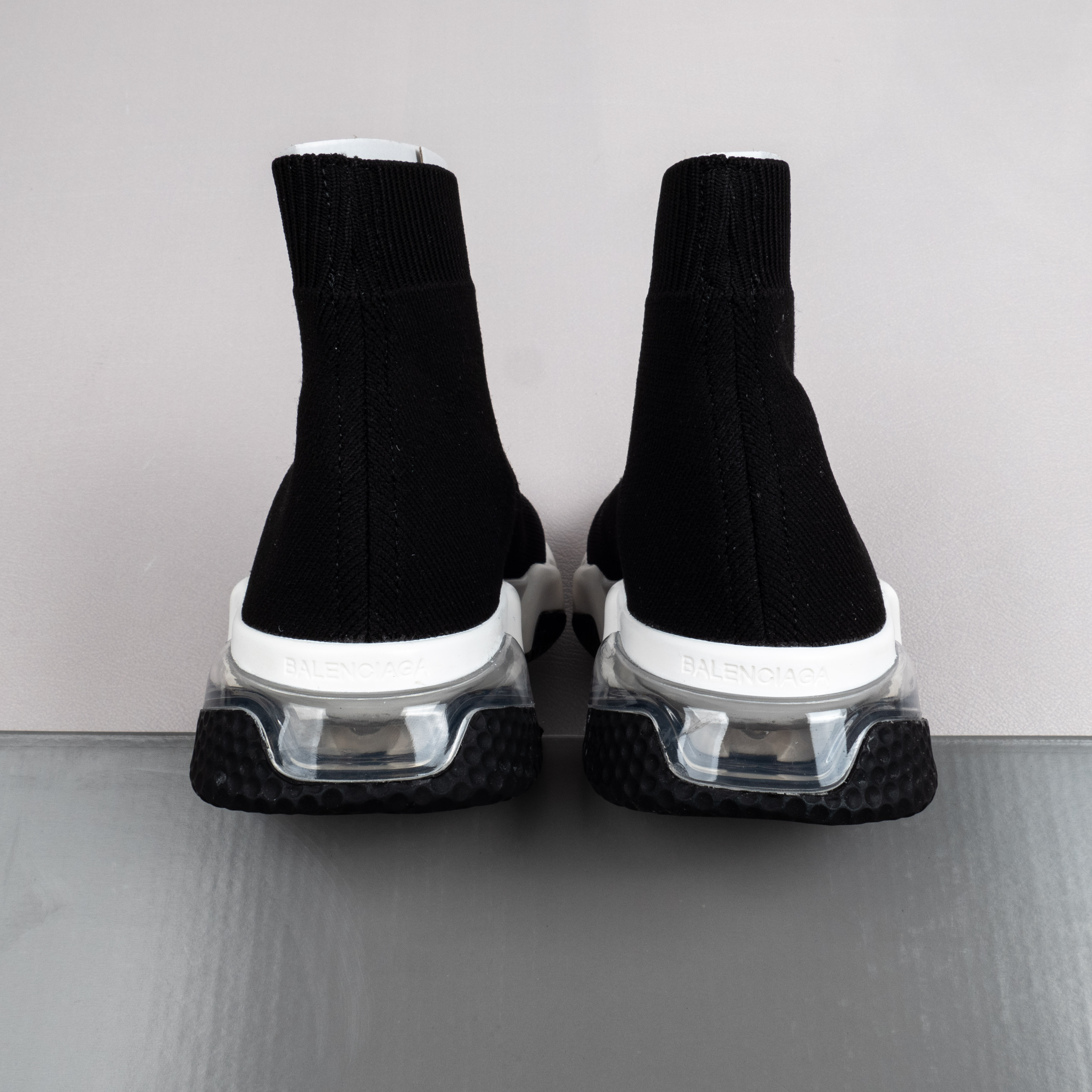 【Free Shipping】男女鞋 巴黎袜子鞋SPEED LOGO印花袜式针织运动鞋