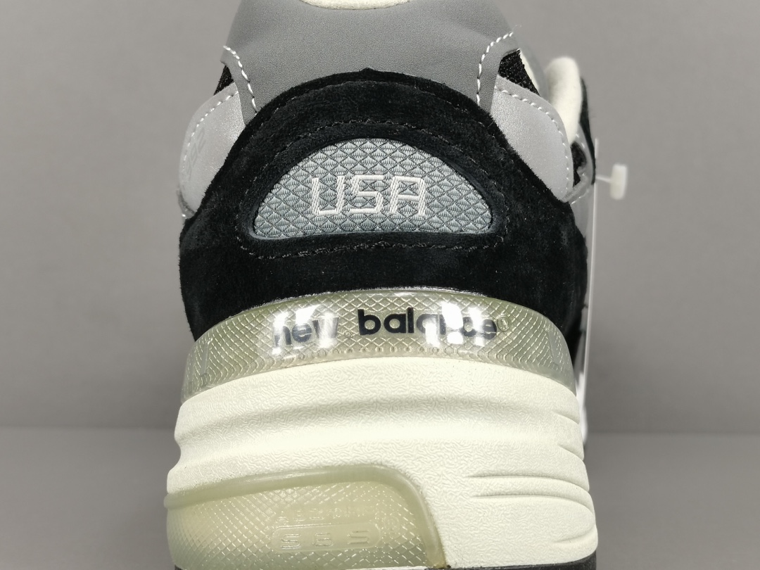 992 Black Grey Suede