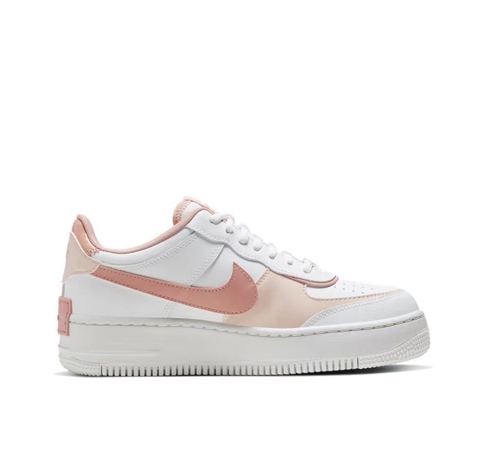 AF 1 Shadow White Coral Pink