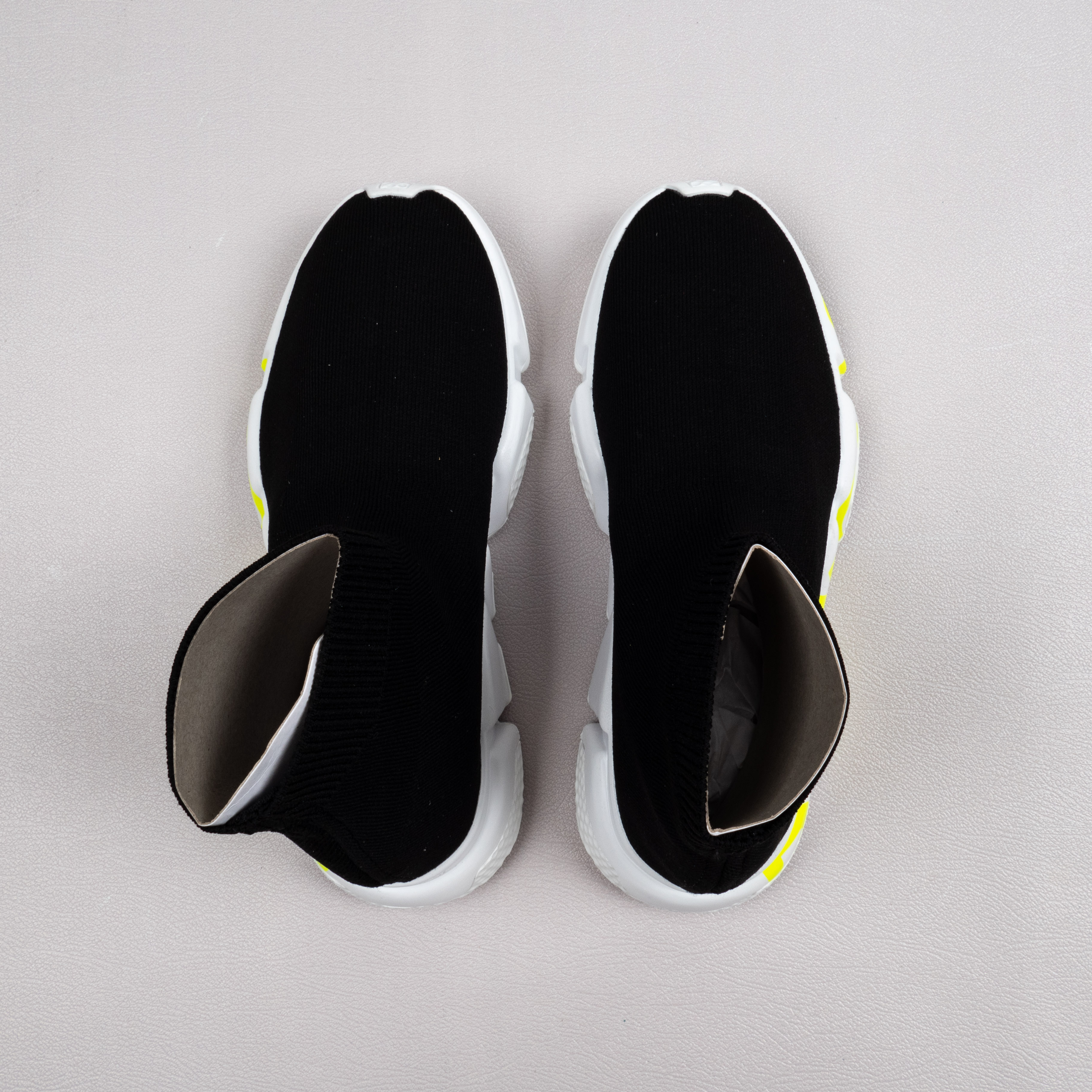 【Free Shipping】男女鞋 巴黎袜子鞋SPEED LOGO印花袜式针织运动鞋