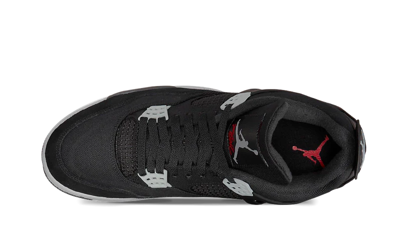 4 Retro SE Black Canvas