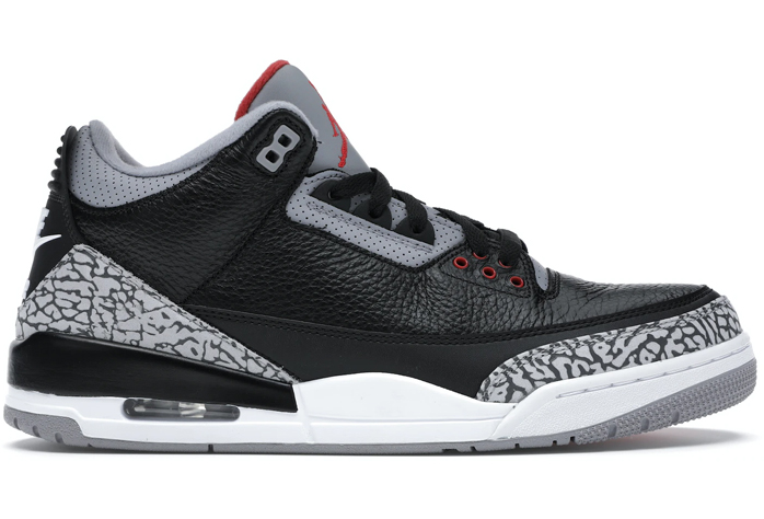 3's Retro Black Cement