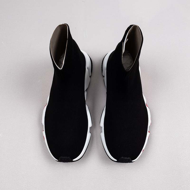 【Free Shipping】男女鞋 巴黎袜子鞋SPEED LOGO印花袜式针织运动鞋