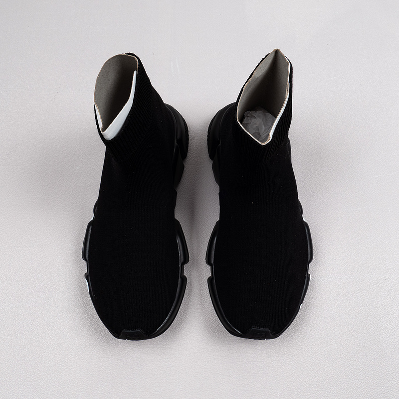 【Free Shipping】男女鞋 巴黎袜子鞋SPEED LOGO印花袜式针织运动鞋