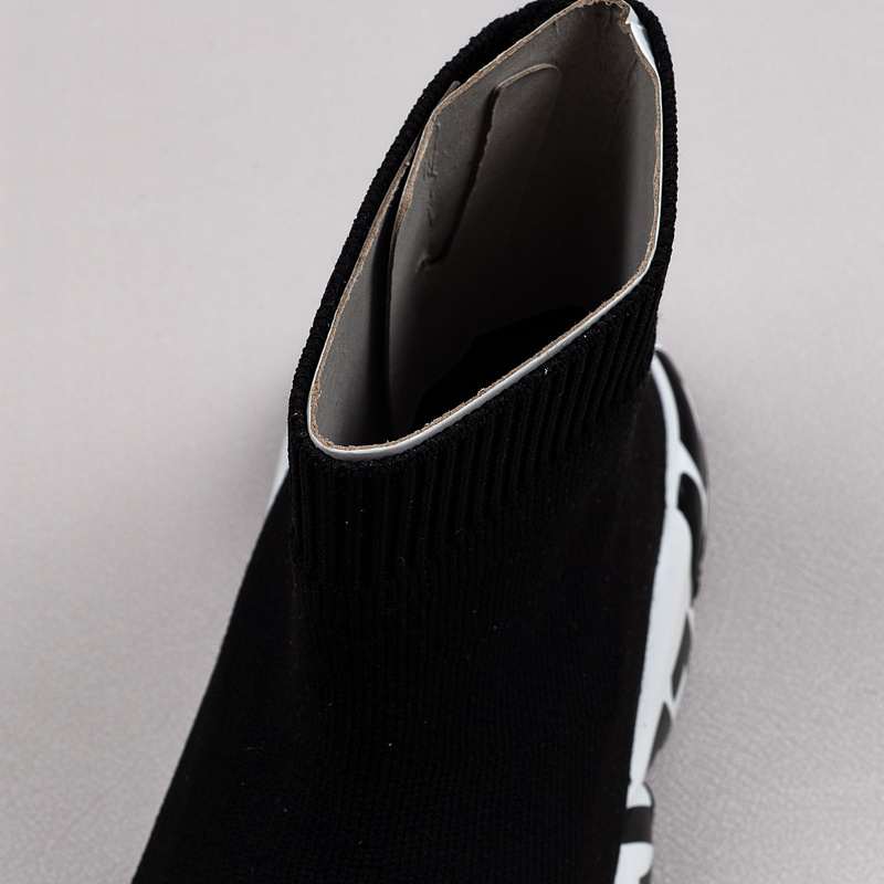 【Free Shipping】男女鞋 巴黎袜子鞋SPEED LOGO印花袜式针织运动鞋