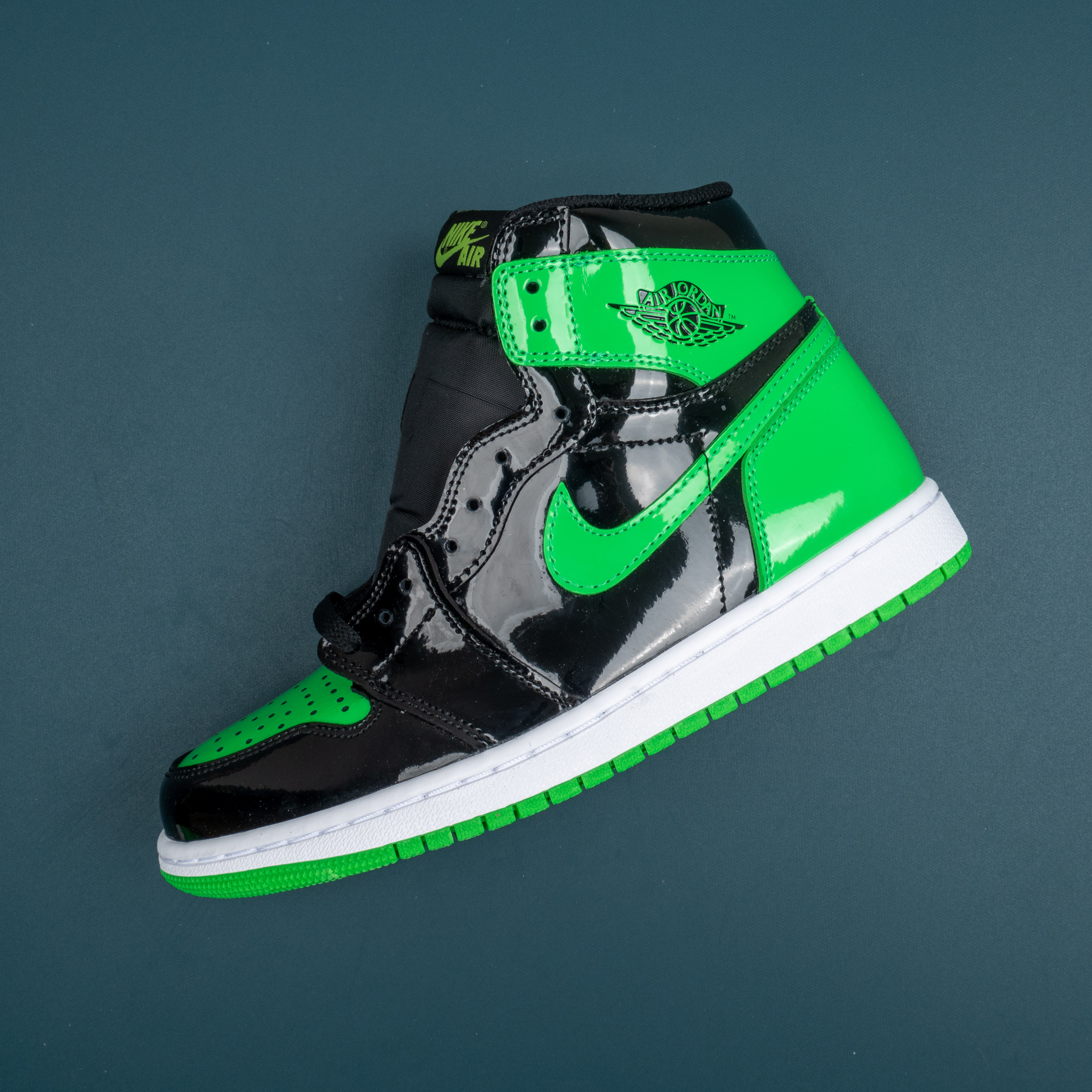 1s High Patent Black Green